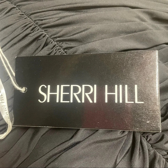 NWT Sherri Hill Formal Gown Dress 9601 Black size 10 Prom Evening Wedding - Picture 8 of 8